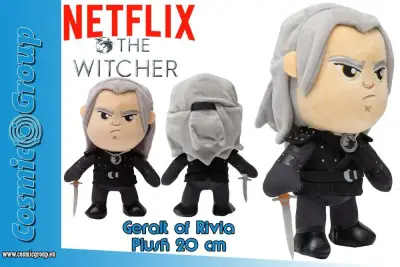 Peluche netflix the witcher geralt